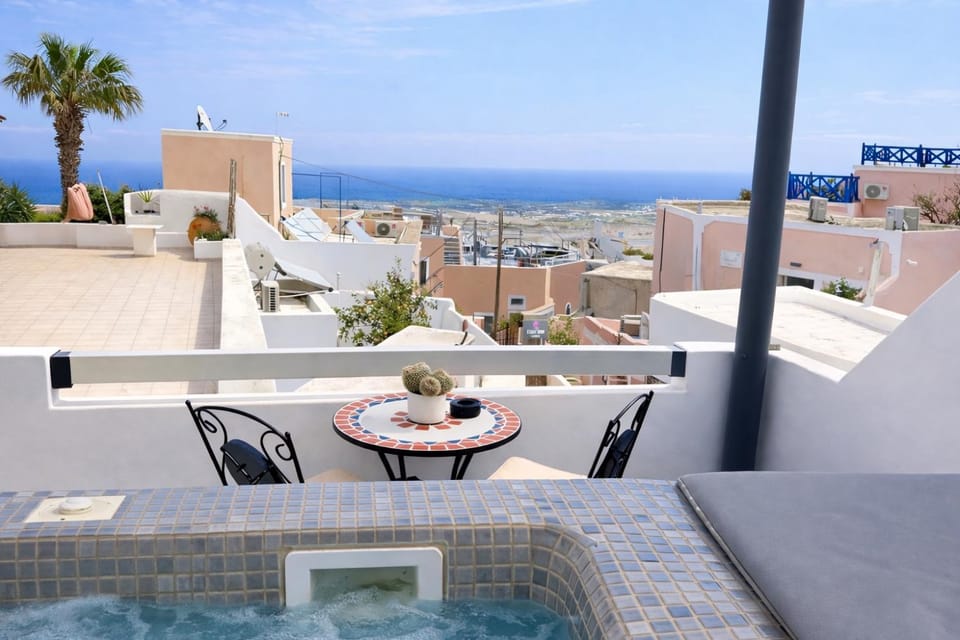 Hot Tub, View (from property/room), Balcony/Terrace, Sea view