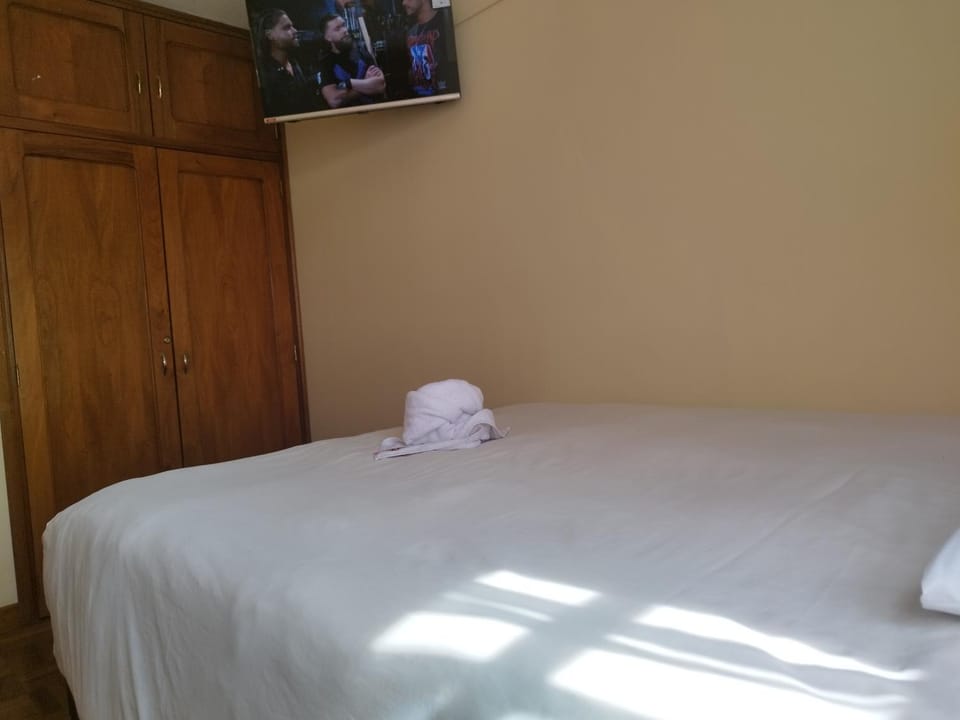 Bed, Photo of the whole room, Bedroom, towels, wardrobe