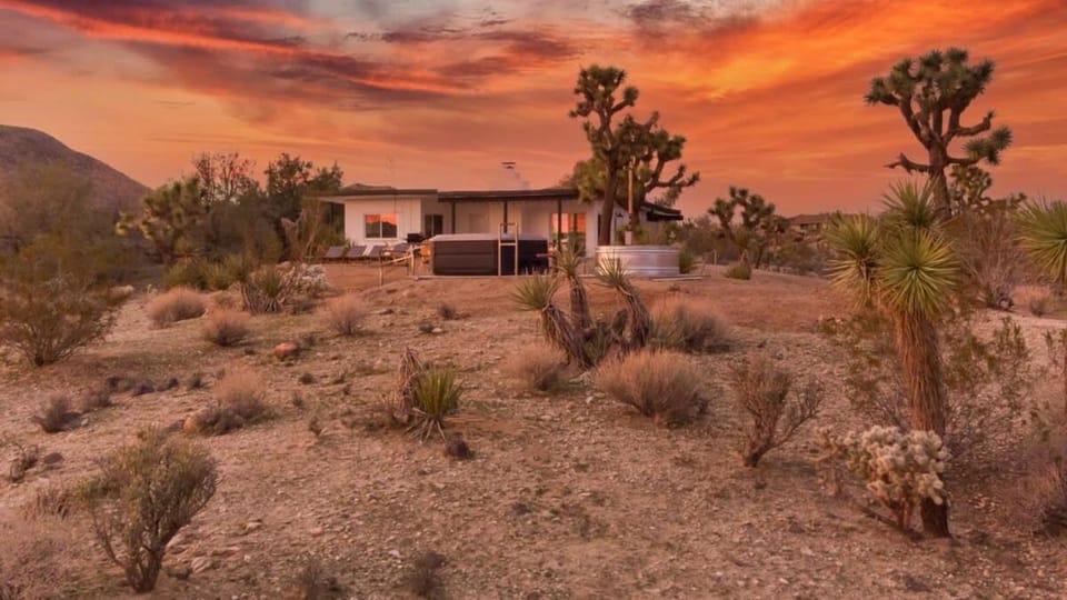 Kinetic House-Joshua Trees Sculptures Cowboy Pool House in Yucca Valley