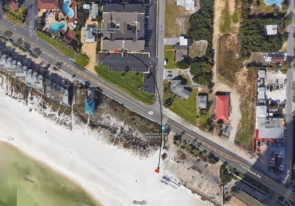 Bird's eye view, Beach, Sea view, Street view, Location