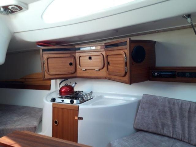 Jacht Dedal Viva 700 Docked boat in Slovakia
