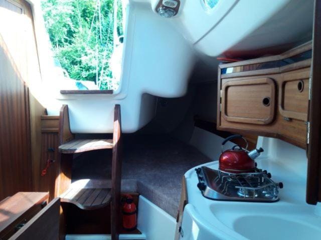 Jacht Dedal Viva 700 Docked boat in Slovakia