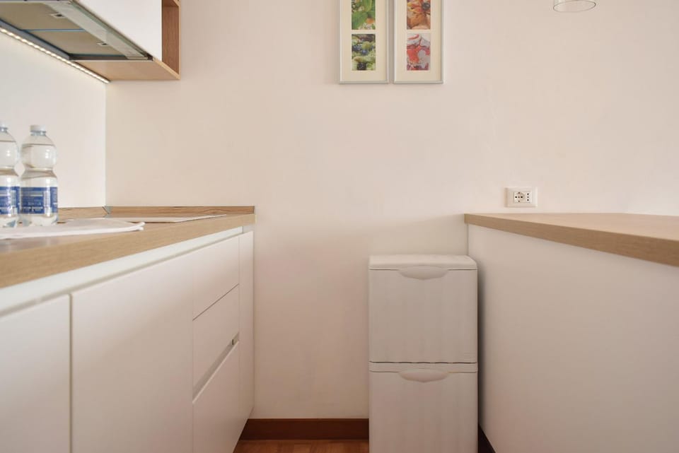 Kitchen or kitchenette, dishwasher