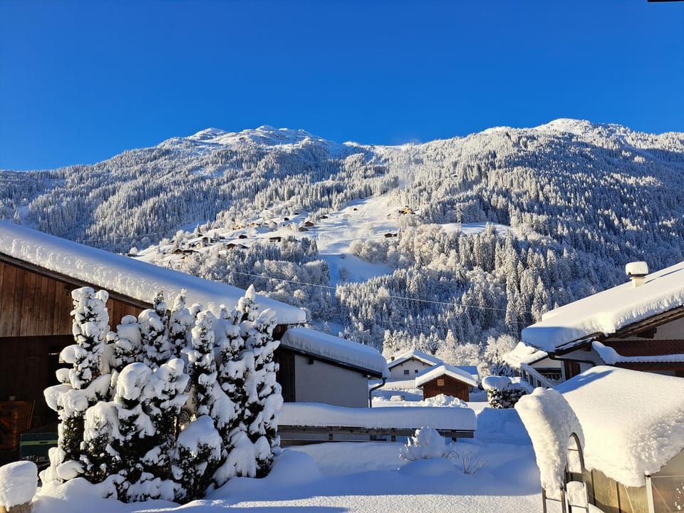 Natural landscape, Winter, Mountain view