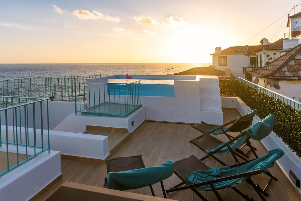 Balcony/Terrace, Pool view, Sea view, Sunset
