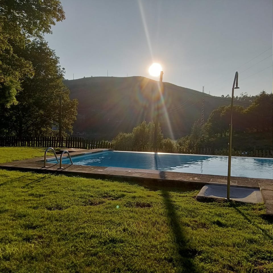 Pool view, Swimming pool, Sunset