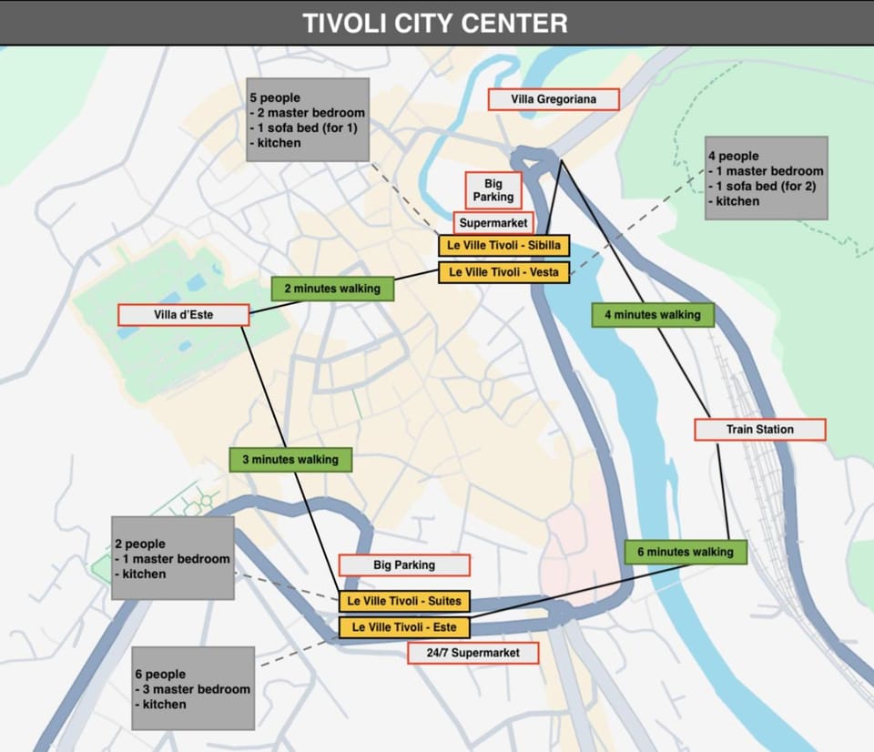 Le Ville Tivoli - Suites, Tivoli City Center! Bed and Breakfast in Tivoli