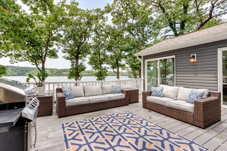 Dock & Sunset Views: Lakeside Ozark Retreat! House in Lake of the Ozarks