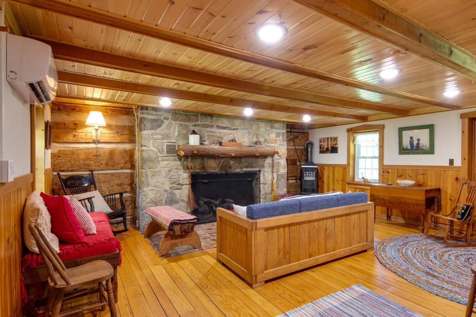 Historic Morrisdale Area Cabin with Deck and Fireplace Cabin in Allegheny River