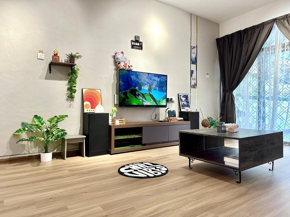 Modern Cozy Sweet House 4 ROOM 10pax@ALMA BM House in Penang