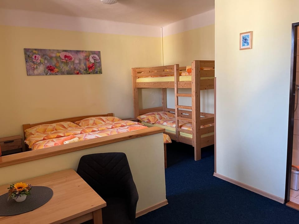 Bed, Seating area, Bedroom, bunk bed