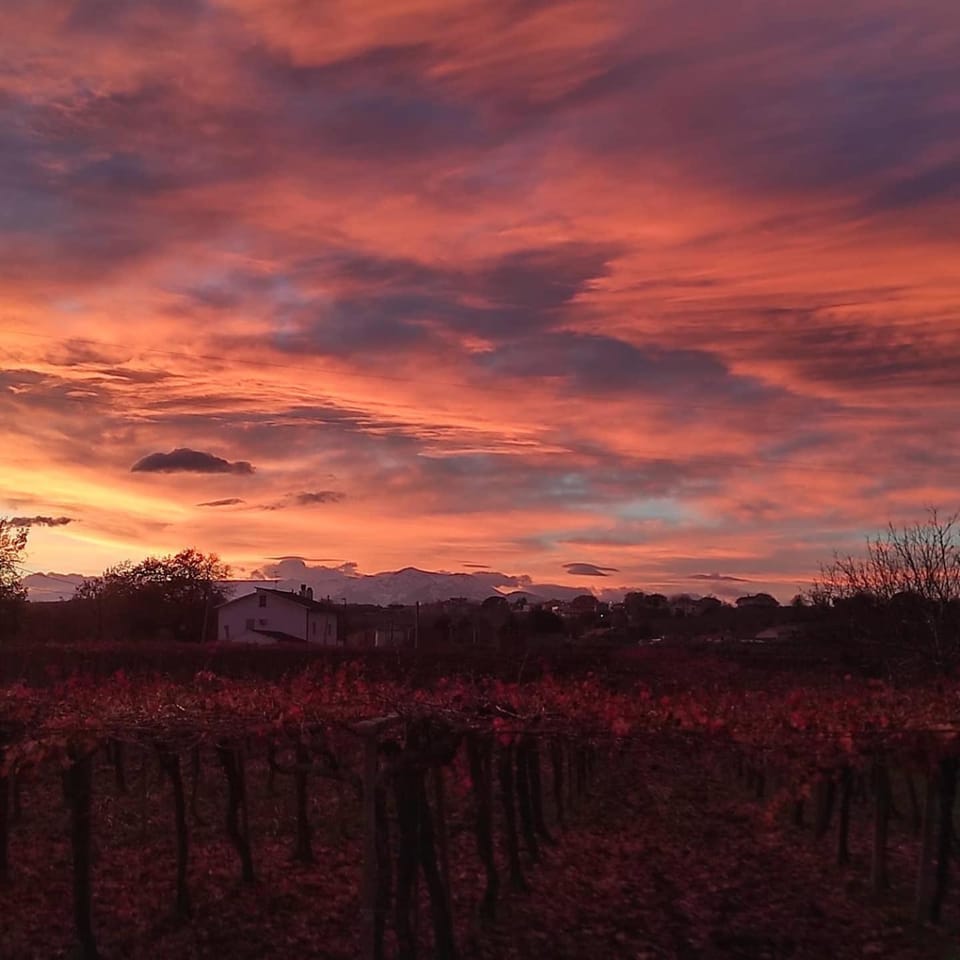 Natural landscape, Mountain view, Sunset