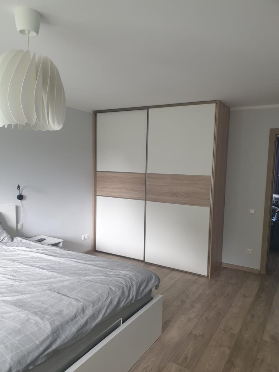 Bed, Photo of the whole room, Bedroom, wardrobe