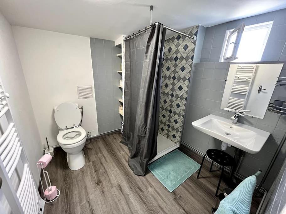 Shower, Toilet, Bathroom, towels
