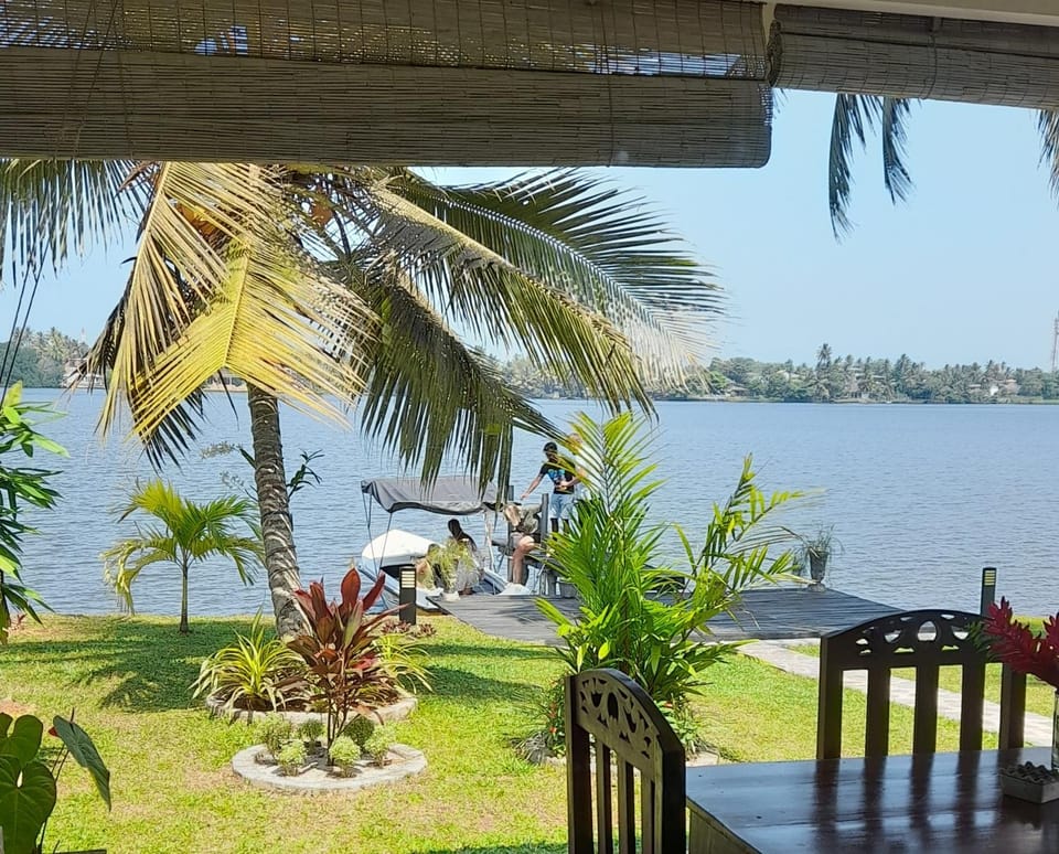 Day, Garden, Garden, River view