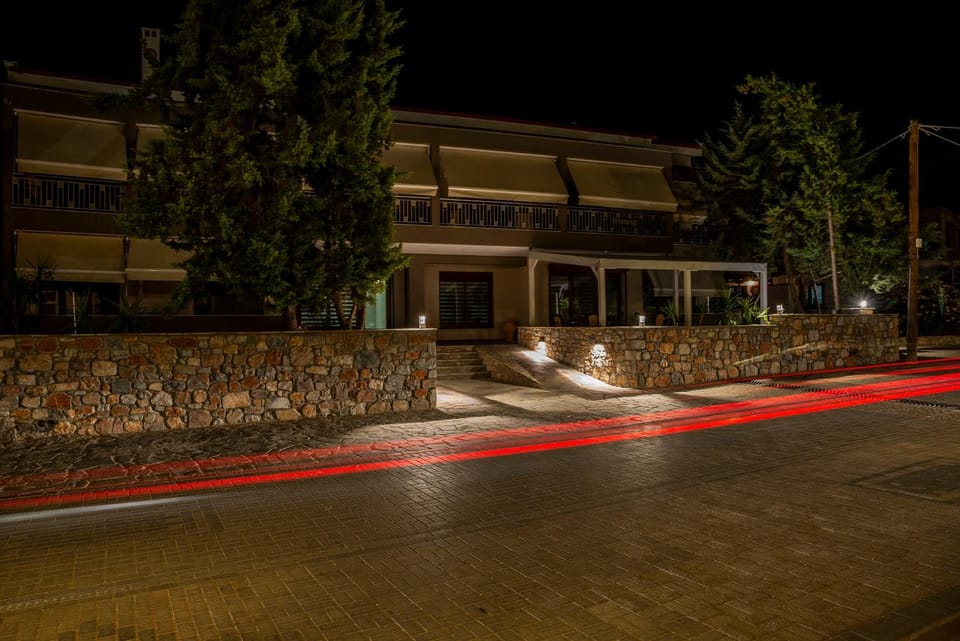 Property building, Night, Neighbourhood, Street view, Parking