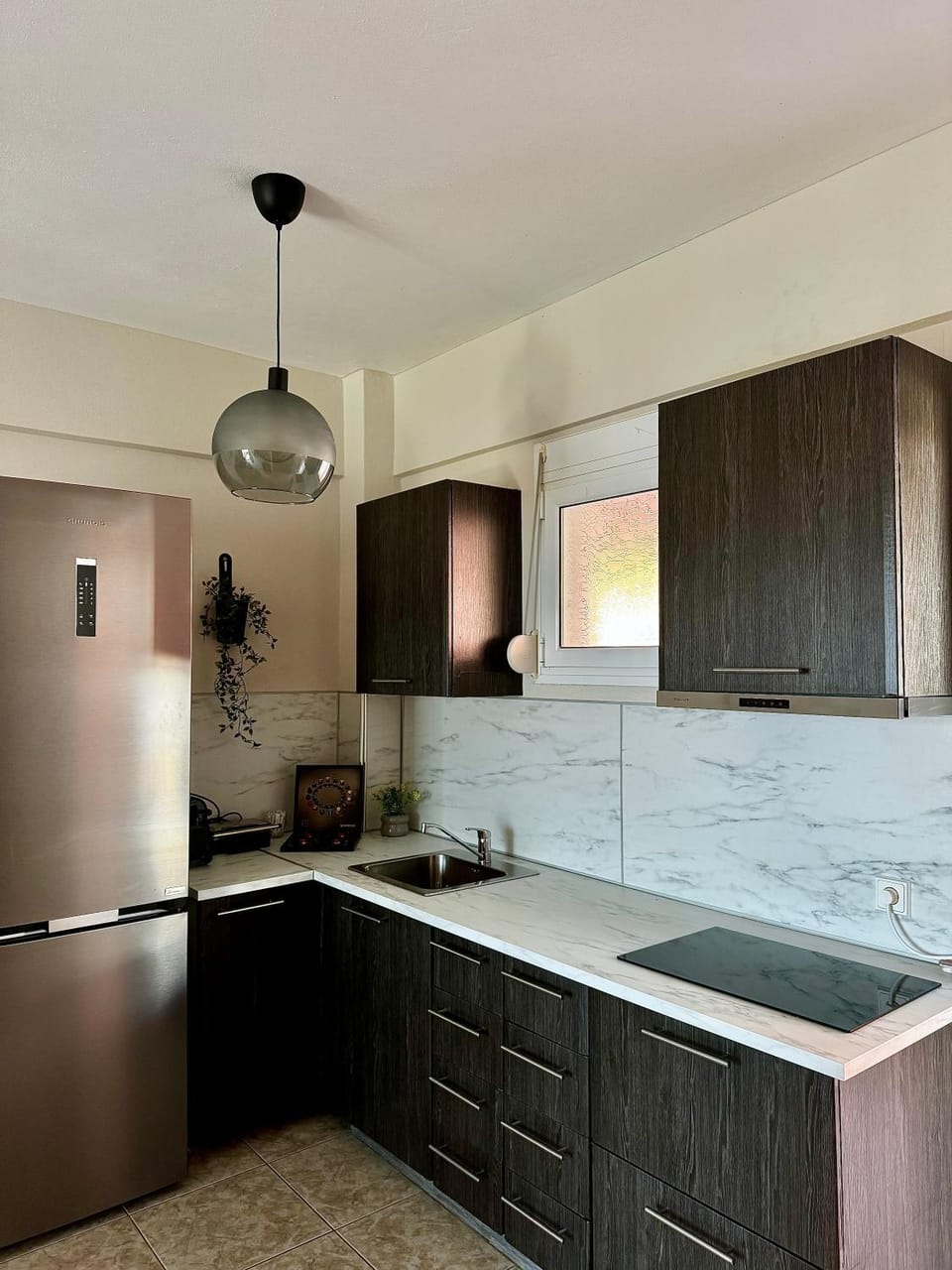 Kitchen or kitchenette, stove, kitchen
