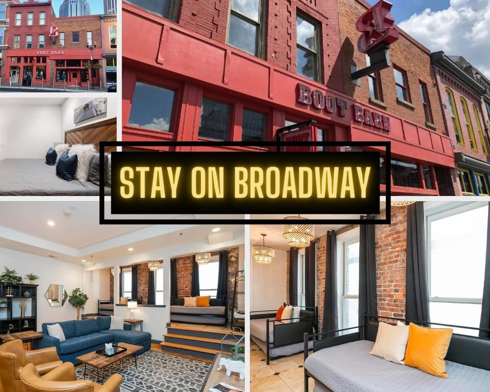 Loft Literally on Broadway Live Music & Bars Apartment in East Nashville