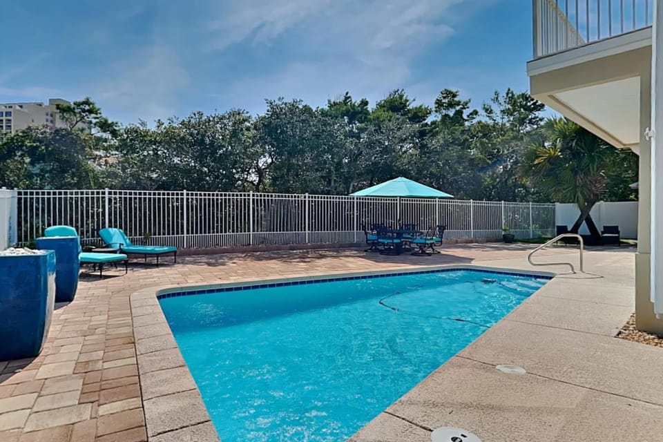 Patio, Natural landscape, Seating area, Swimming pool