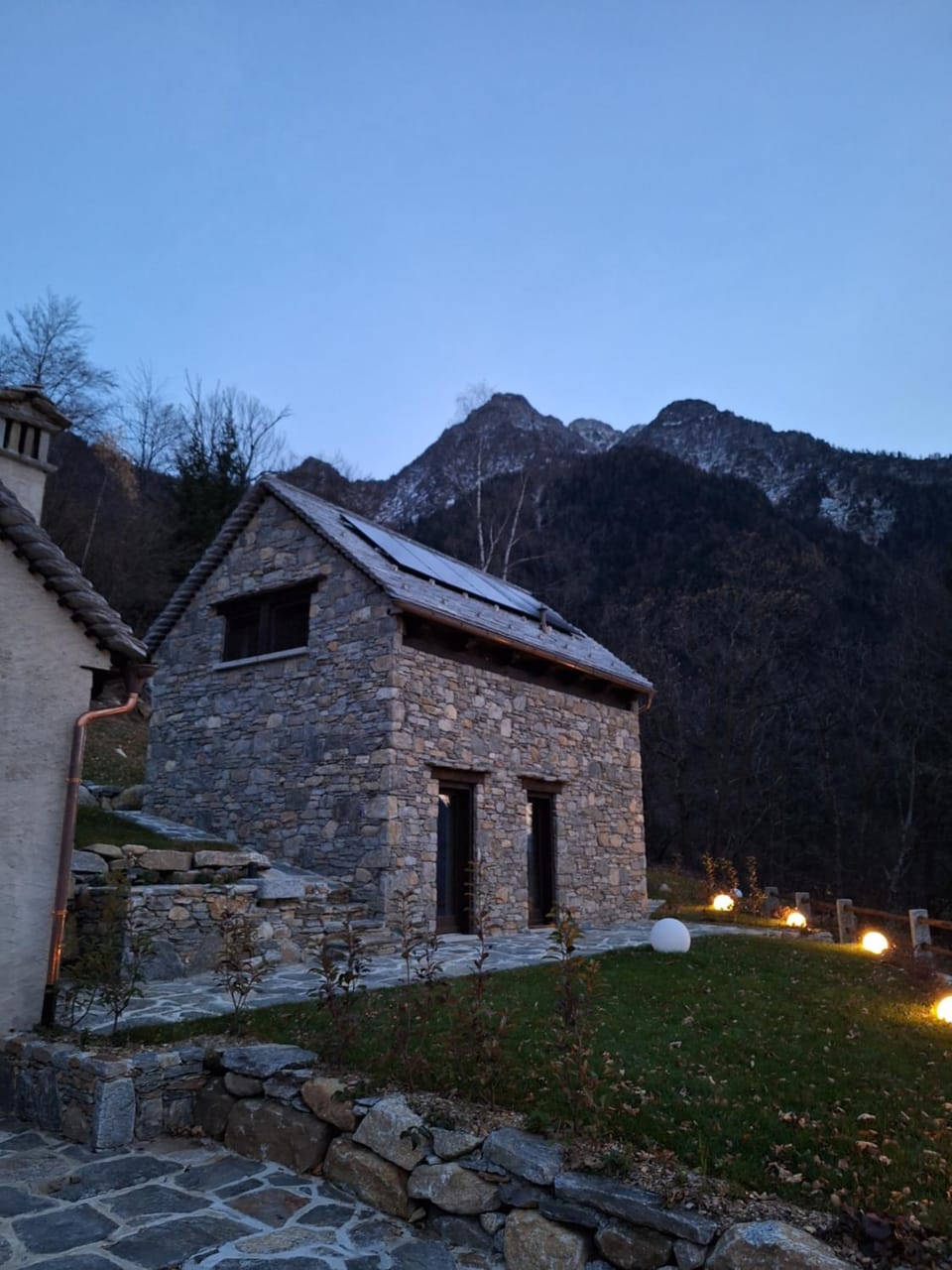 Property building, Night, Natural landscape, Landmark view, Mountain view