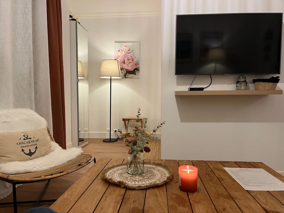 Cœur de Concarneau, appartement entier, proche centre, corniche et plage avec parking Apartment in Concarneau