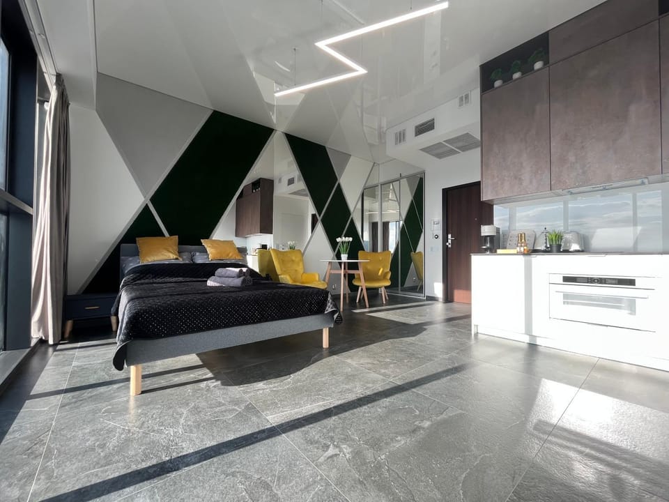 Hanza Tower - SCANDIA Apartment, 16 Floor, Sunset View Apartment in Szczecin