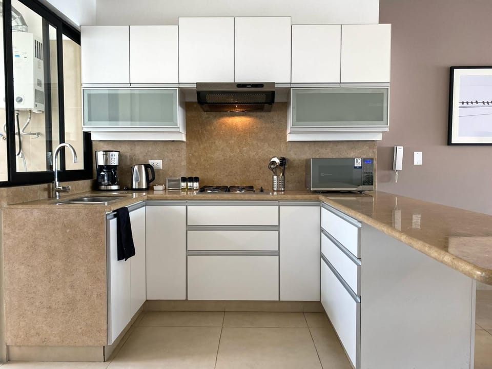 Coffee/tea facilities, Kitchen or kitchenette, minibar, stove