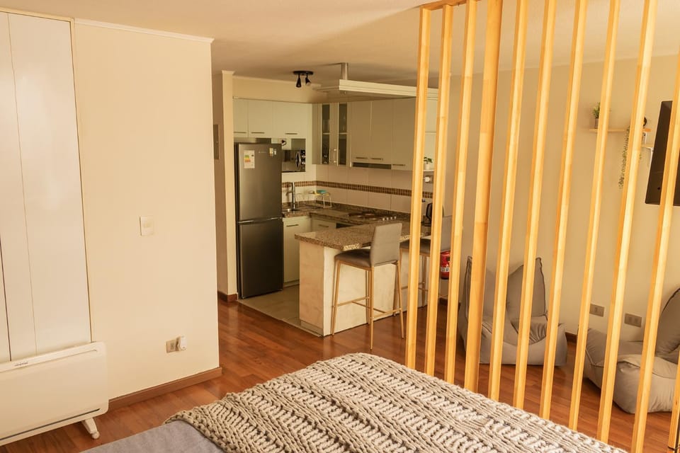 Bed, Kitchen or kitchenette, Living room, Photo of the whole room, Dining area, Bedroom