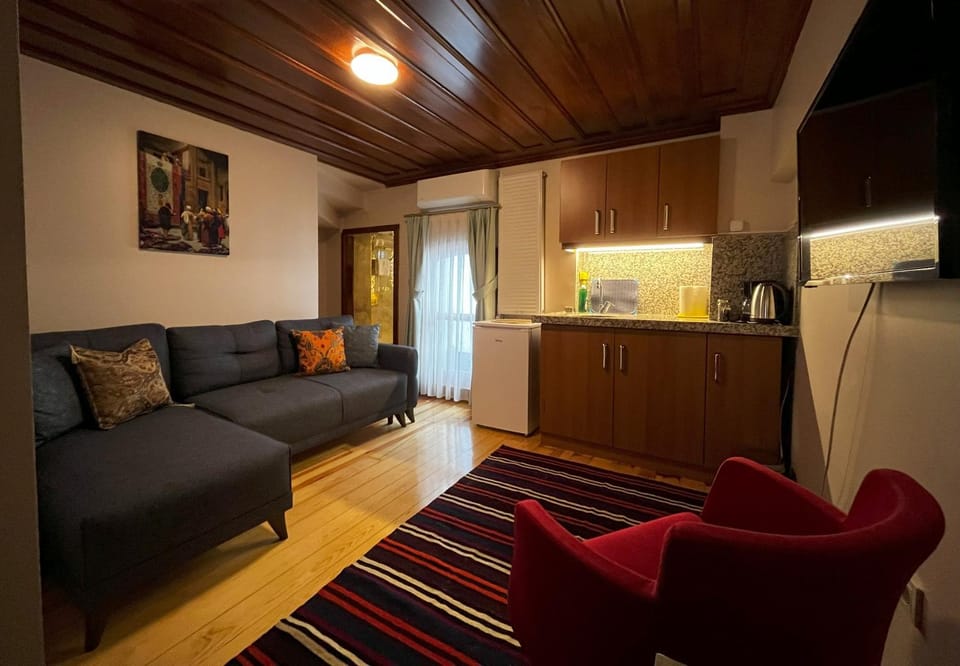 TV and multimedia, Kitchen or kitchenette, Living room, Seating area, internet, minibar, oven, kitchen, air conditioner