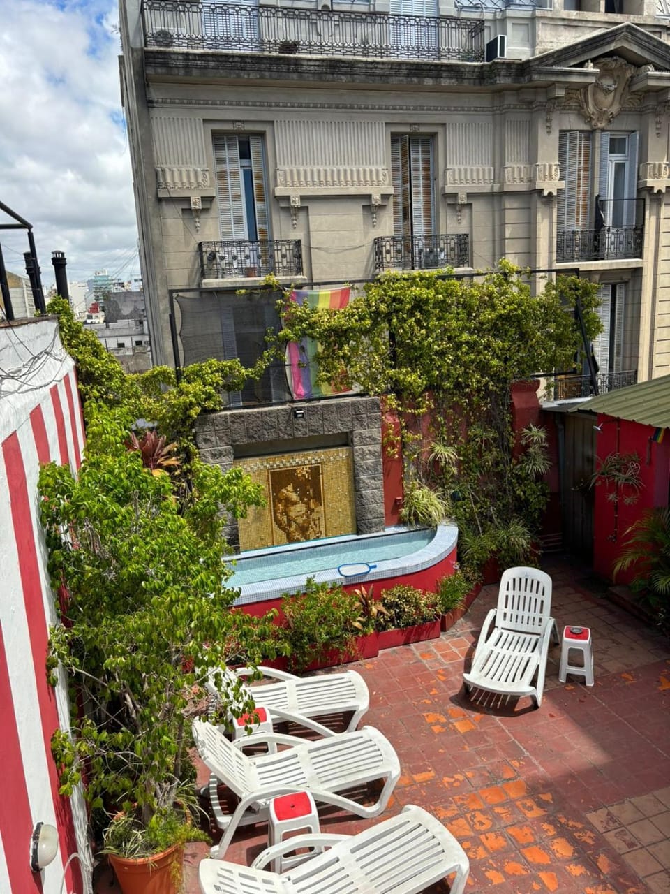 Property building, Patio, Garden, Balcony/Terrace, Balcony/Terrace, Garden view, sunbed