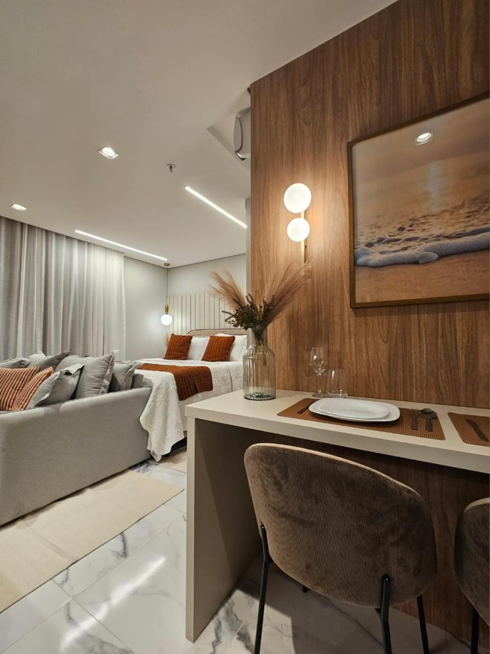 Communal lounge/ TV room, Bed, View (from property/room), View (from property/room), Living room, Bedroom, microwave, soundproof