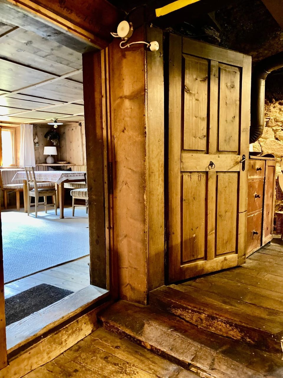 Living room, kitchen