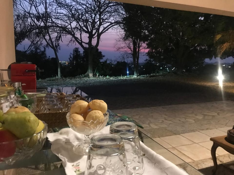 Patio, Night, Garden, Food and drinks, Food, Garden view