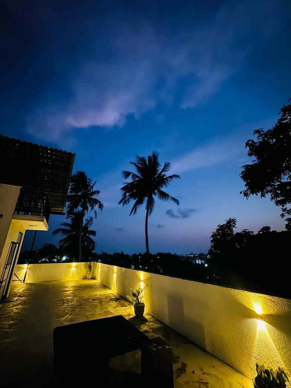 Night, View (from property/room), Balcony/Terrace