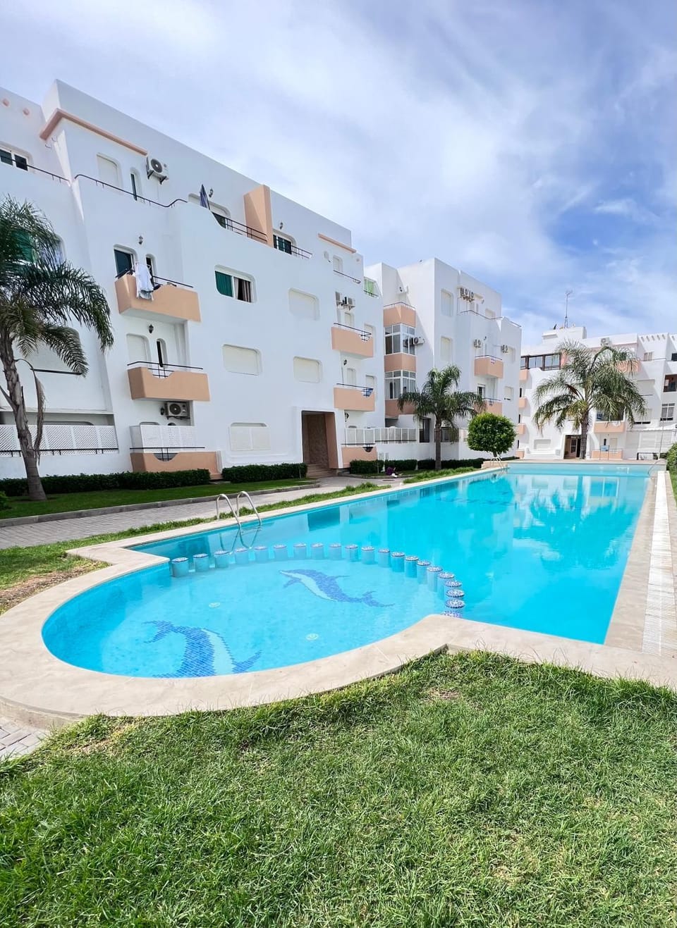 Property building, Natural landscape, Pool view, Swimming pool