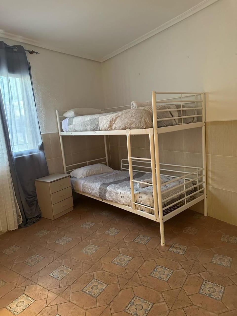 Bedroom, bunk bed, wardrobe