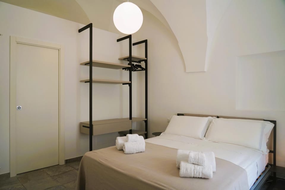 Bed, Photo of the whole room, Bedroom, towels, wardrobe