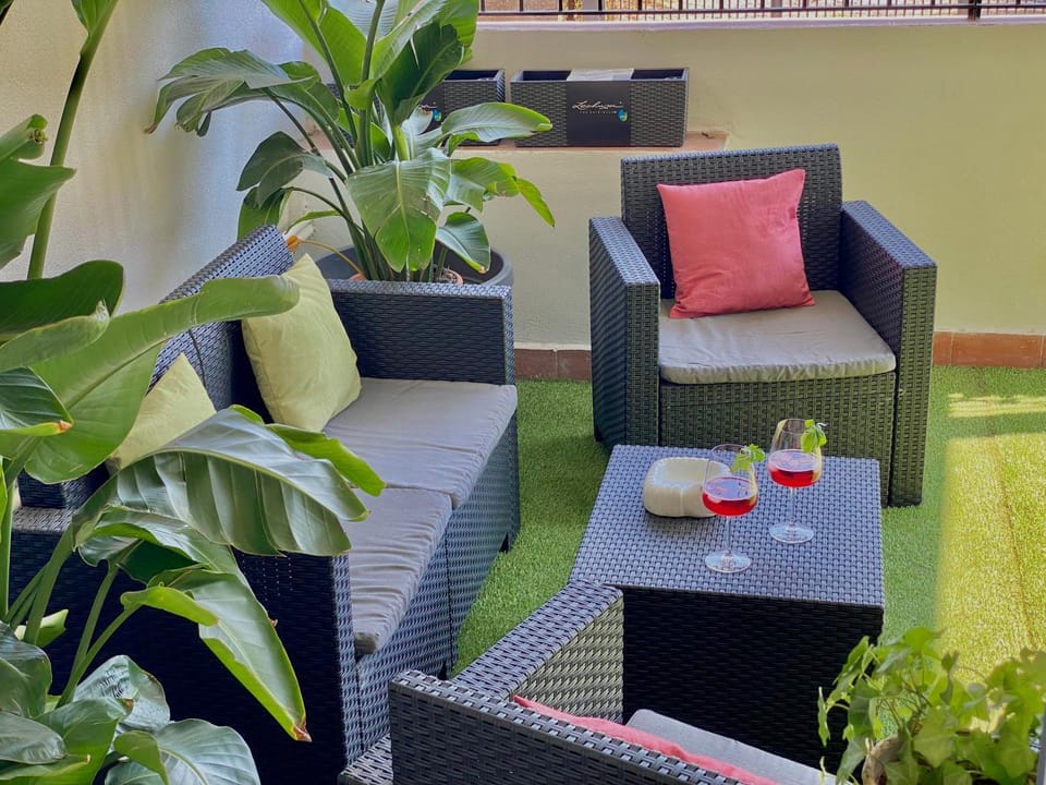Day, Garden, Balcony/Terrace, Garden view, Drinks