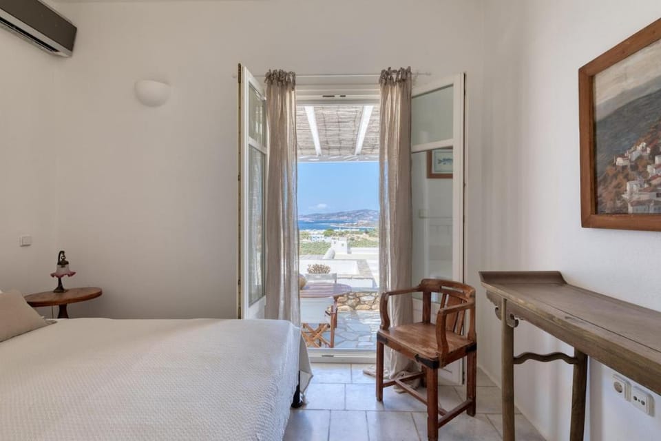 Big Blue Sunset View House in Paros, Greece
