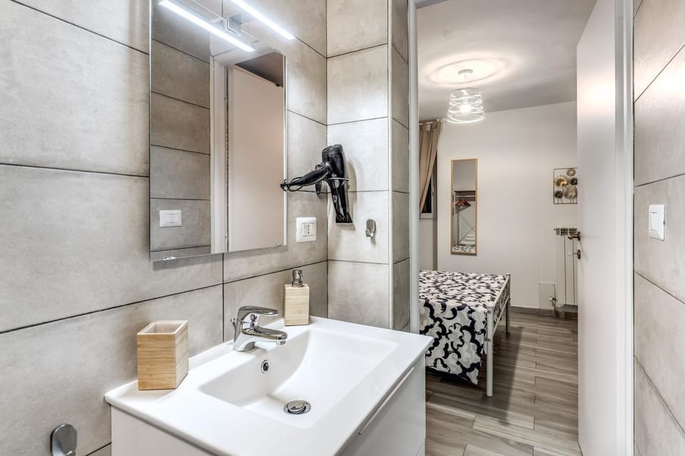 Bathroom, hair dryier