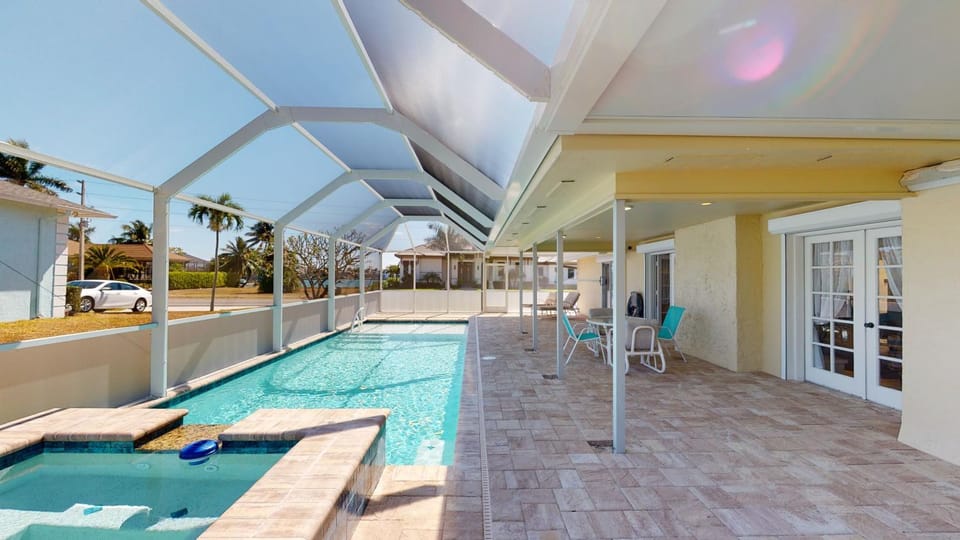 House with Beach Access Point Just Around the Corner House in Marco Island