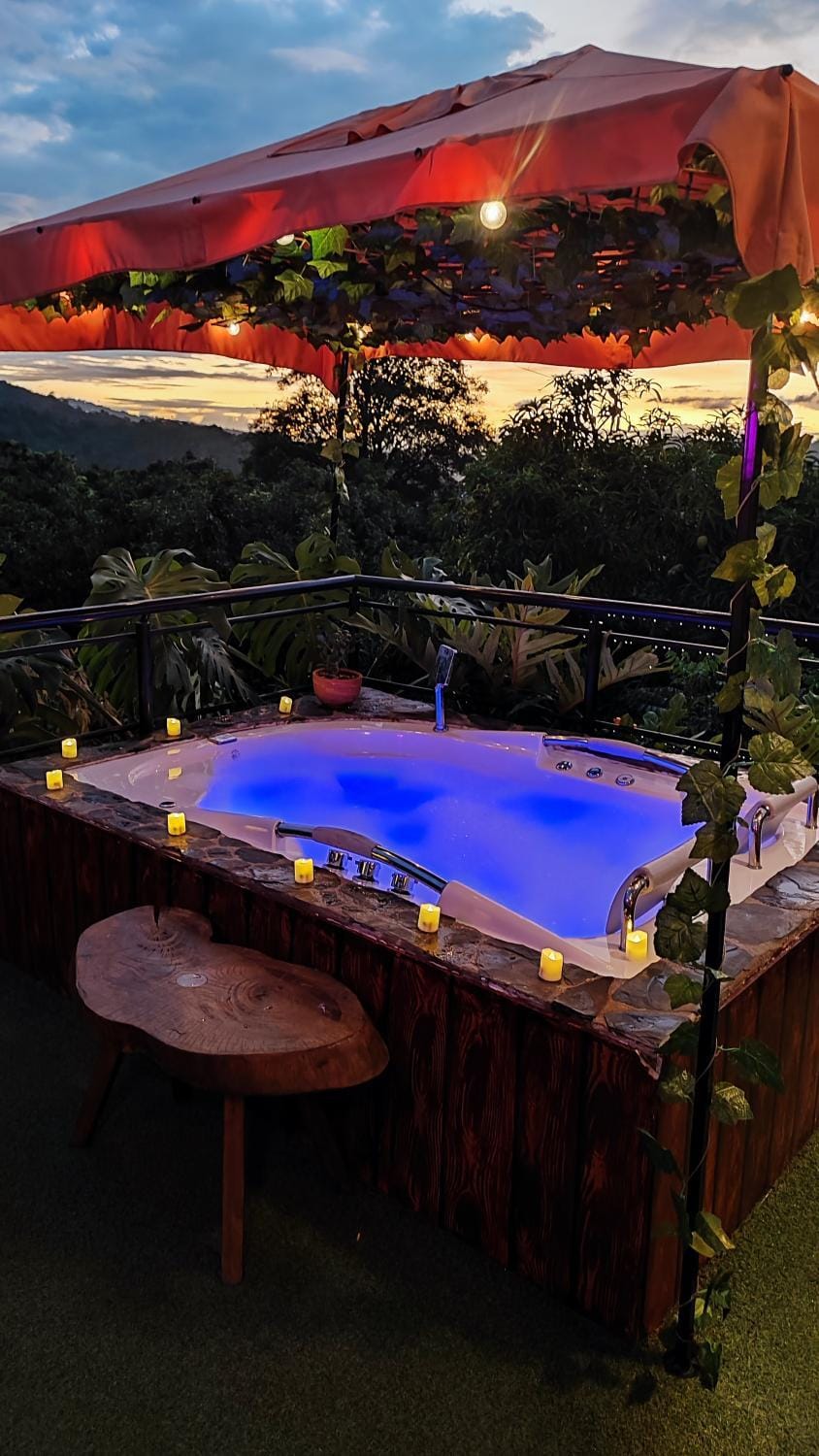 Night, Hot Tub, Bath