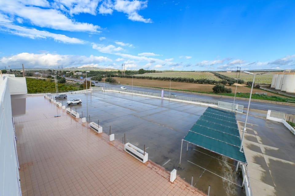 Bird's eye view, Inner courtyard view, Parking