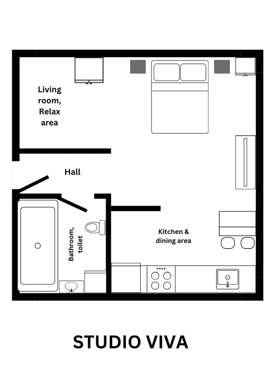 Studio Viva - Cosy Flat in Budapest - Free Parking Apartment in Budapest