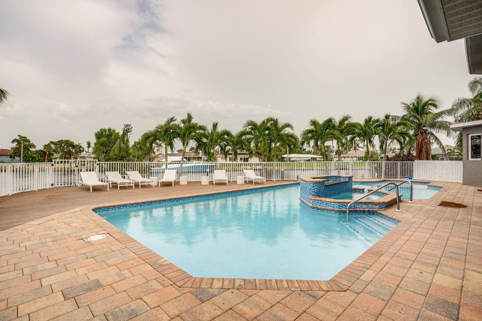 Pool & Boat Dock: Pet-Friendly Cape Coral Home House in Cape Coral