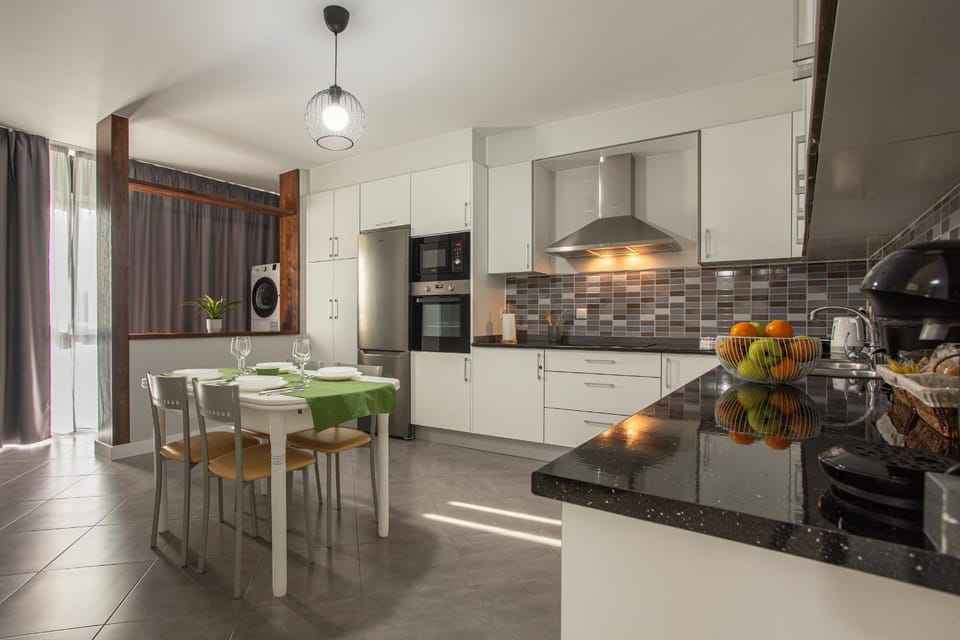 Kitchen or kitchenette, oven, stove