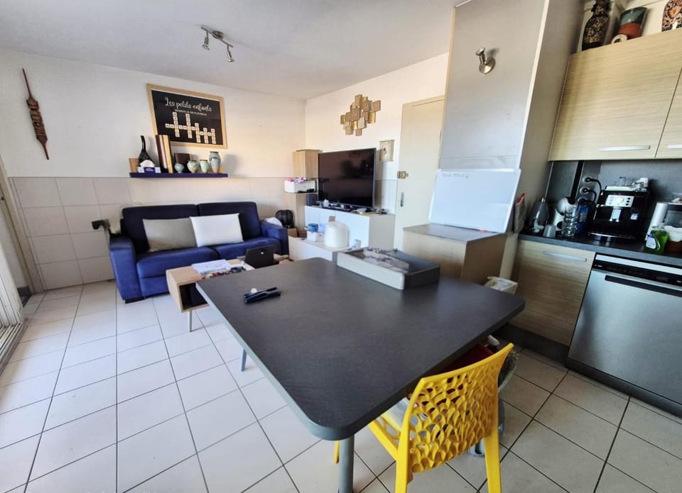 T2 climatisé, vue Mer totale, ascenseur, 2 à 4 pers, parking privé, Wifi fibre, proche des commerces, Kanumera Barcarès Apartment in Le Barcarès