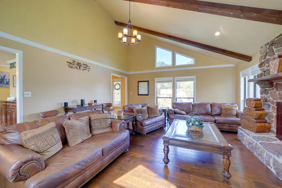 Spacious Arkansas Abode with Balcony and Fire Pit! House in Fort Smith