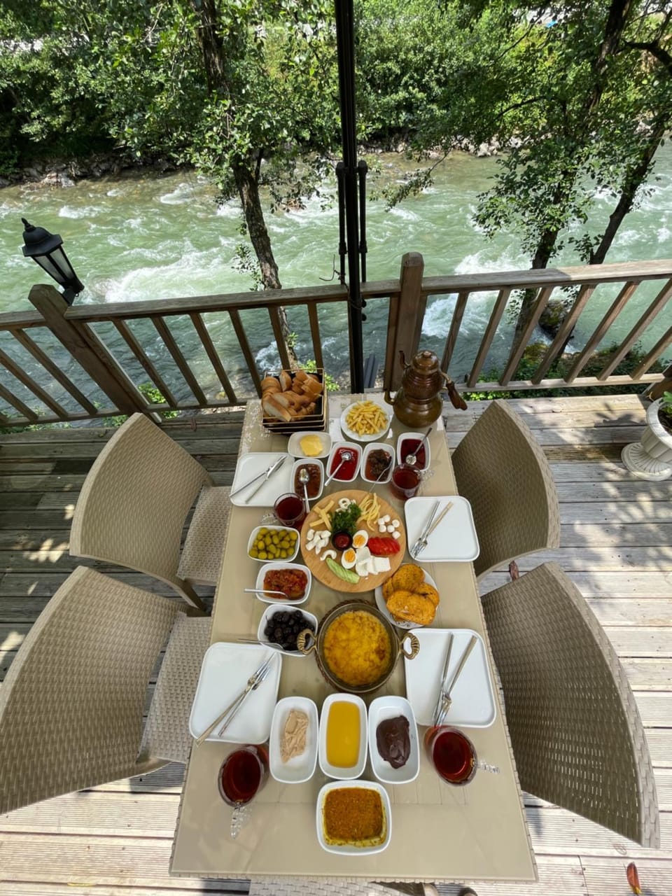Natural landscape, River view, Breakfast