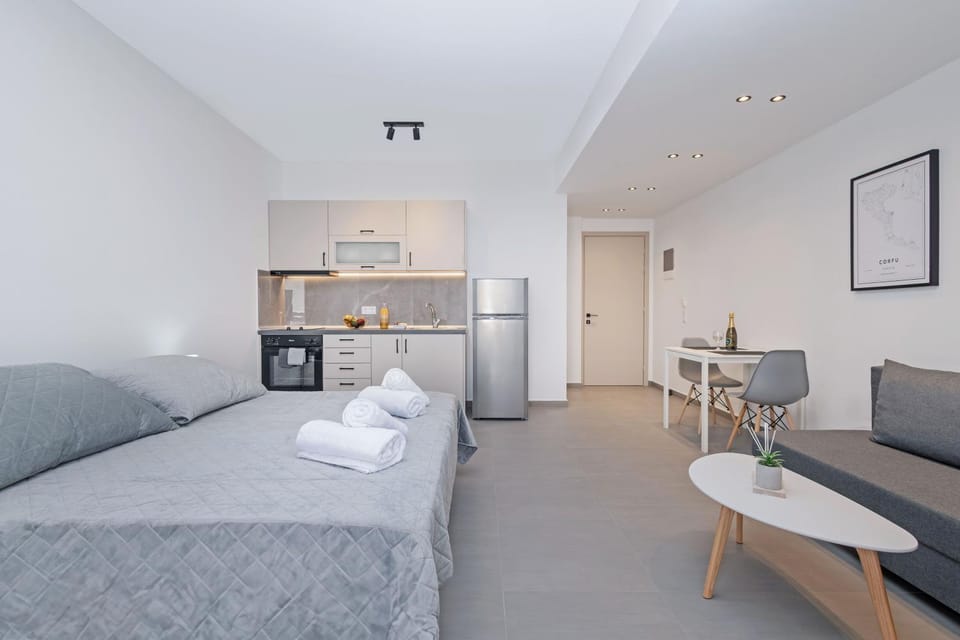 Bed, Kitchen or kitchenette, Photo of the whole room